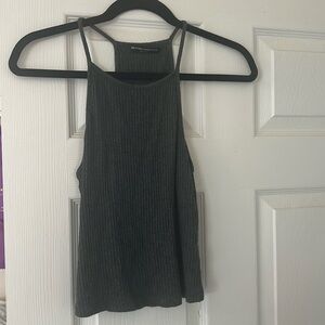 Brandy Melville Grey Ribbed Tank